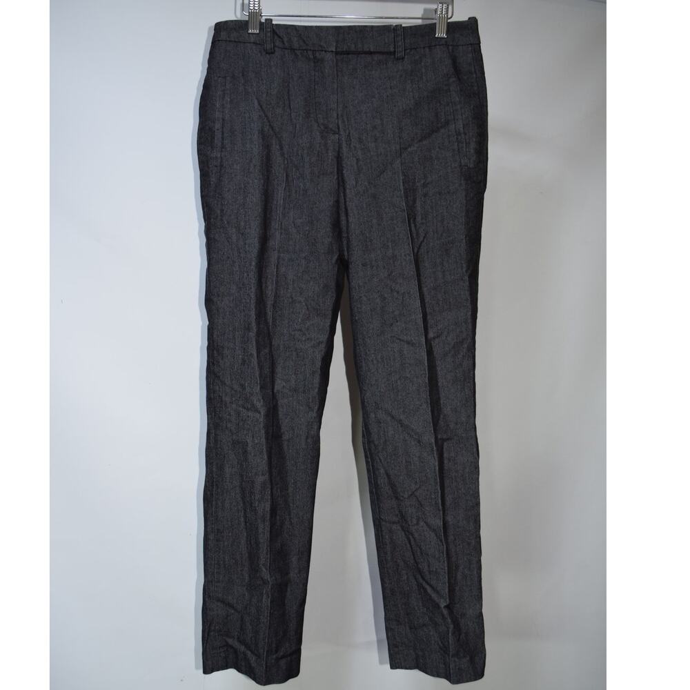 Sandro Sportswear Gray Cotton Blend Tailored Straight Leg Pants Size 6